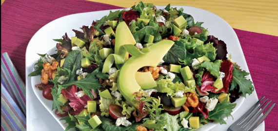 Gorgonzola Avocado Walnut Salad