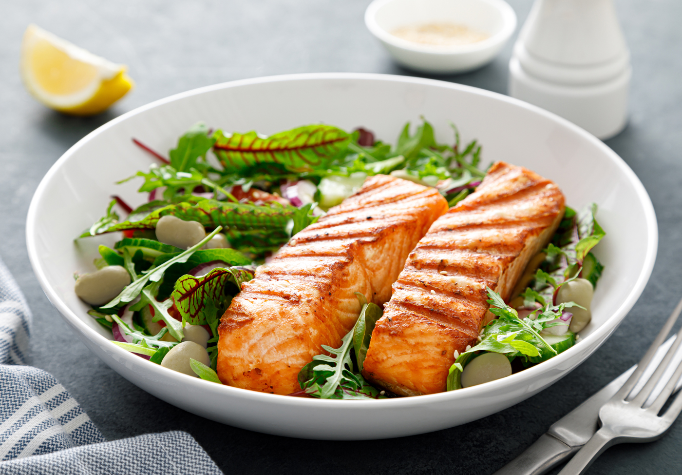 Grilled Salmon Salad - ReadyPac - Life's better with Bistro
